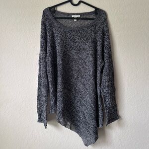 Eileen Fisher | Women's Boho 100% Linen Asymmetrical Longline Sweater Size L